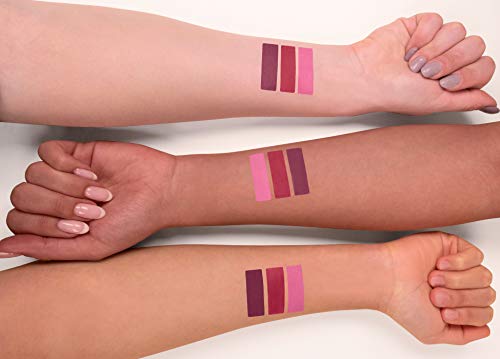 Latte Beauty Ultimatte Trio #3 Matte Liquid Lipstick Set: Lápiz labial líquido mate: 3 tonos mate brillantes: Pintalabio impermeable (Long-lasting) - Pintalabio mate hidratante con vitamina E - 3 ml