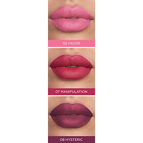 Latte Beauty Ultimatte Trio #3 Matte Liquid Lipstick Set: Lápiz labial líquido mate: 3 tonos mate brillantes: Pintalabio impermeable (Long-lasting) - Pintalabio mate hidratante con vitamina E - 3 ml