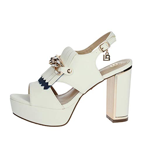 Laura Biagiotti 5475 Sandalias Mujer Blanco 36