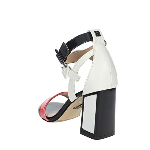 Laura Biagiotti 6304 Sandalias Mujer Negro/Blanco 35