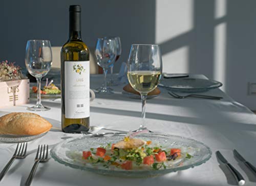 LAUS - Estuche de Vino 3 Botellas Chardonnay - Vino Blanco - Denominación de Origen Somontano - 3 Botellas de 75 cl - Elaborado con Variedad Chardonnay - Aroma Frutal