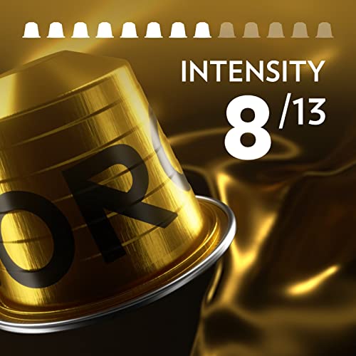 Lavazza Qualità Oro, 100% Arábica, Cápsulas de Aluminio Compatibles con Nespresso, Impacto Neutro de CO2, 10 Cápsulas