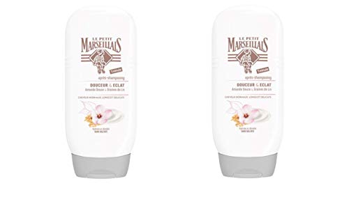Le Petit Marseillais - Acondicionador de almendra suave y linn de 200 ml -Pack de 2