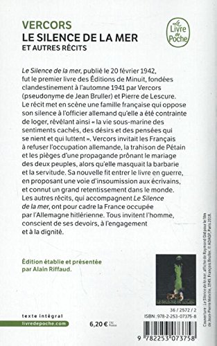 Le Silence de la mer (Nouvelle édition): Roman (Littérature)