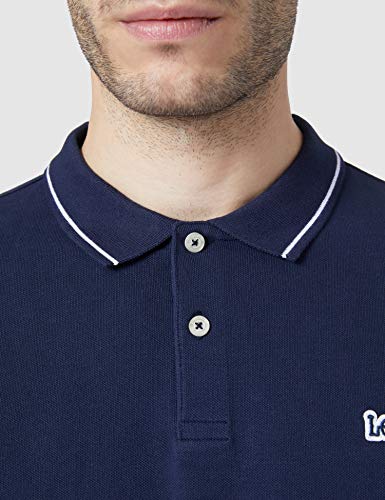 Lee Pique Polo, Polo, Hombre, Azul (Navy Blue), X-Large
