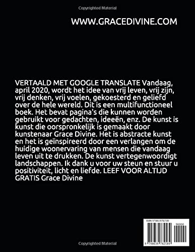 LEEF VRIJ EXPRESSIEDAGBOEK met pagina's om te schrijven plus moderne kunstafdrukken prachtige decoratie van Artist Grace Divine (alleen voor plezier- ... HET ENGELS - BOOKS IN DUTCH AND IN ENGLISH)