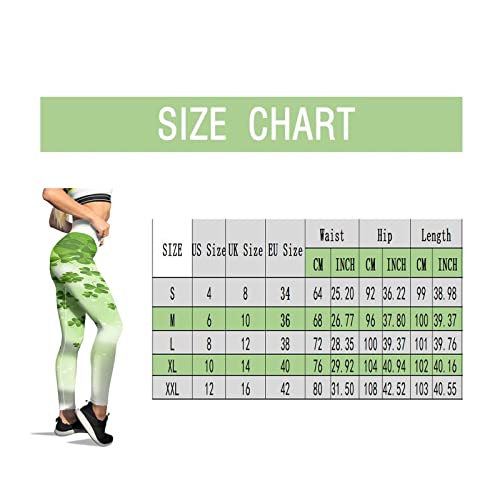 Leggings Mujer 2022 Nuevo Push Up Mallas Deporte Suave Leggins Deportivos Día de San Patricio Yoga Talla Grande Elásticos Sin Costuras Deporte Fitness de Verano Leggings(Negro,XL)