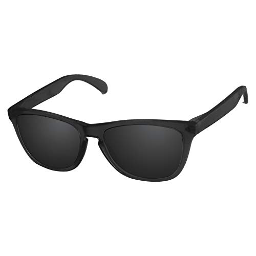 LenzReborn Lentes de repuesto polarizadas compatibles con gafas de sol Oakley Frogskins., Negro , Einheitsgröße