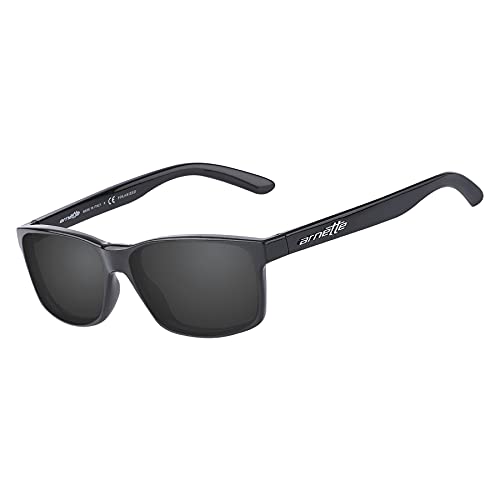 LenzReborn Reemplazo de lente polarizada para Arnette Slickster AN4185 Sunglass - Más opciones, Negro Oscuro - Polarizado, Talla única
