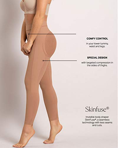 Leonisa Faja pantalón Reductora Invisible de Mujer - Braga para piernas antiroces