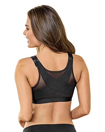 Leonisa Sujetador Corrector de Espalda Sin Aro Negro ES 105C