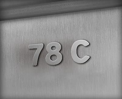 Letra de metal "B" – Acero inoxidable cepillado con adhesivo 3M – 8 cm de altura
