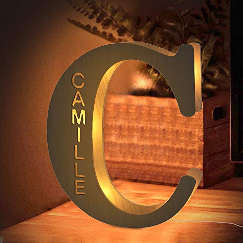 Letras Luz LED Personalizada Nombre Regalo Para Niños Navidad Cumpleaños Bodas Decoración Cabecera
