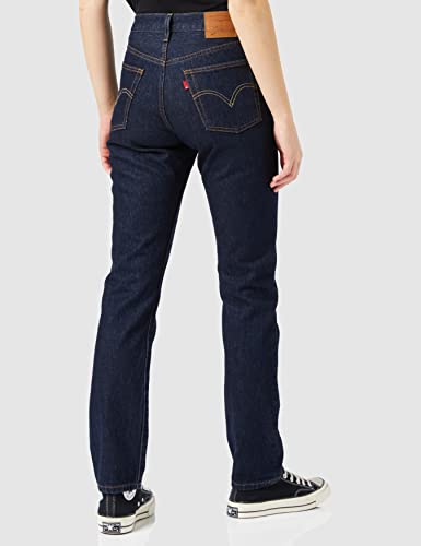 Levi's 501 Jeans For Women, Dark Indigo-Flat Finish, 28W / 30L para Mujer