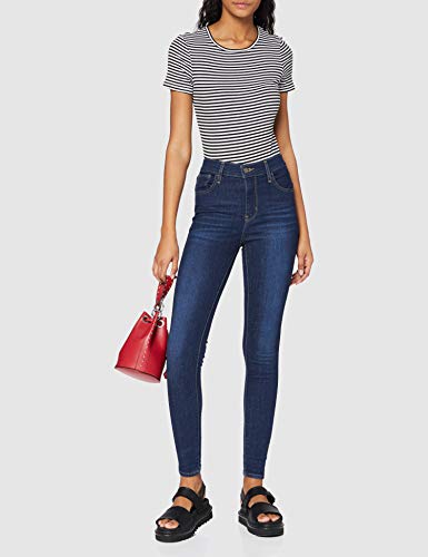 Levi's 720 Hirise Super Skinny, Vaqueros Mujer, Indigo Daze, 28W / 30L