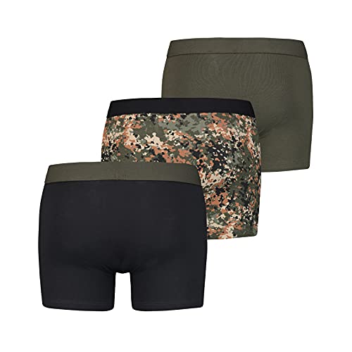 Levi's Calzoncillos Tipo bóxer de Camuflaje para Hombre, Gris/Verde, M
