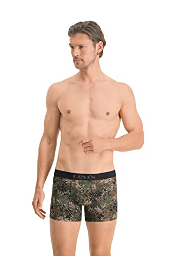 Levi's Calzoncillos Tipo bóxer de Camuflaje para Hombre, Gris/Verde, M