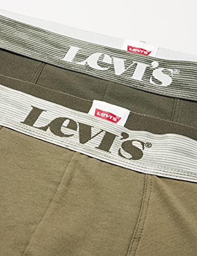 Levi's Irregular Stripe Waistband Men's Boxer Briefs, Green Combo, S para Hombre