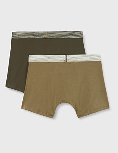 Levi's Irregular Stripe Waistband Men's Boxer Briefs, Green Combo, S para Hombre