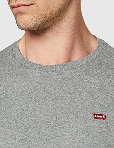 Levi's LS Original Hm tee Camisa de Manga Larga, Medium Grey Heather, L para Hombre