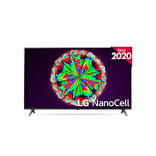 LG 55NANO806NA - Smart TV 4K UHD NanoCell 139 cm (55") Inteligencia Artificial, Procesador Quad Core, Deep Learning, HDR10 Pro, HLG, Sonido Ultra Surround, 4xHDMI 2.0, 2xUSB 2.0, Bluetooth 5.0, WiFi