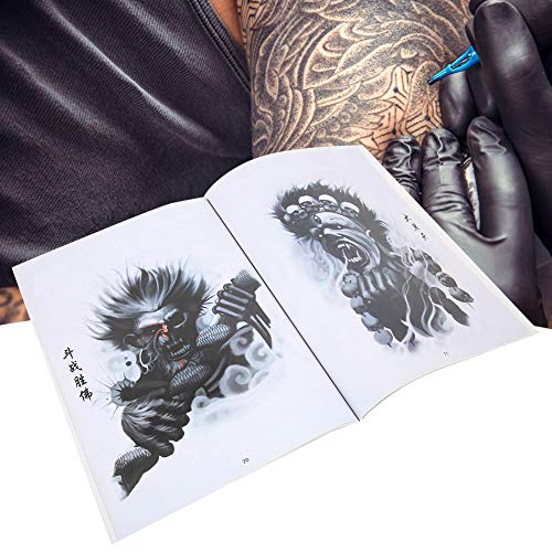 Libro de tatuajes de color de patrón exquisito de 100 páginas, hermosos diseños de tatuajes modernos, accesorio de libro de plantilla de práctica de tatuaje para tatuadores