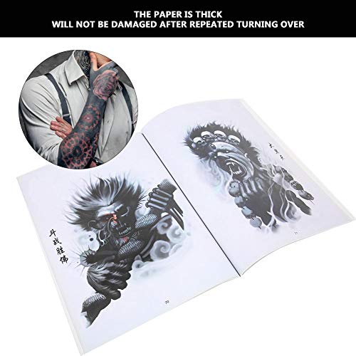 Libro de tatuajes de color de patrón exquisito de 100 páginas, hermosos diseños de tatuajes modernos, accesorio de libro de plantilla de práctica de tatuaje para tatuadores