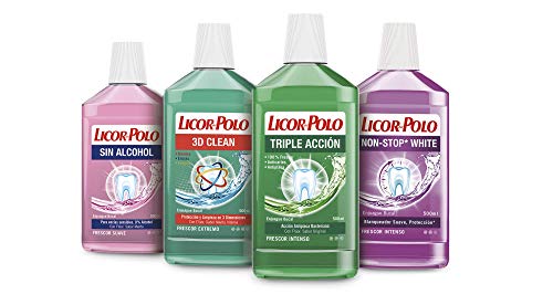 Licor del Polo - Enjuague bucal Frozen Senses - 1 ud de 500 ml - Tecnología Extra Fesh