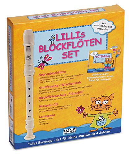 Lillis - Kit de flauta dulce (digitación alemana, incluye libro y CD de audio)