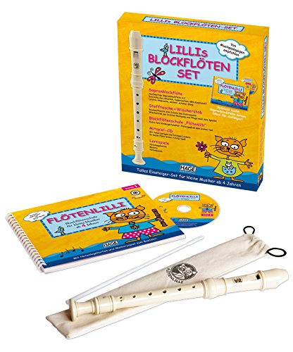 Lillis - Kit de flauta dulce (digitación alemana, incluye libro y CD de audio)