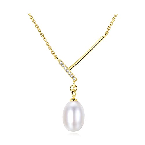 LILY123 Nuevo Colgante de Plata Creativo S925 con Collar de Perlas de circonio AAA para Mujeres Colgantes para Collares Hija Madre Novia Collar cumpleaños Regalos de San valentín