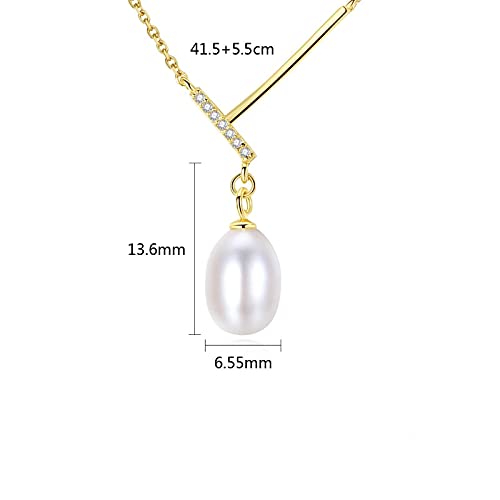 LILY123 Nuevo Colgante de Plata Creativo S925 con Collar de Perlas de circonio AAA para Mujeres Colgantes para Collares Hija Madre Novia Collar cumpleaños Regalos de San valentín