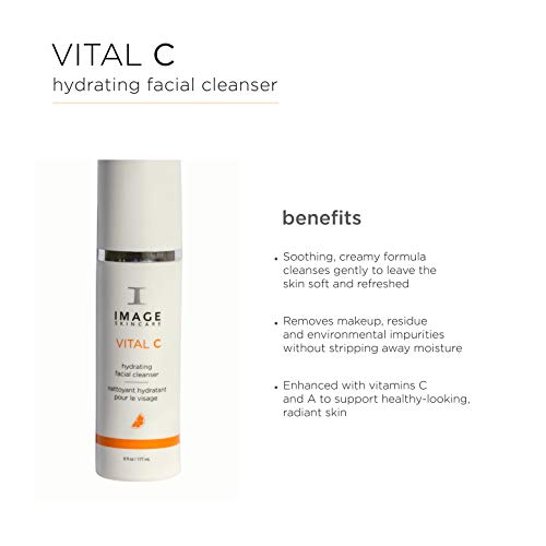 Limpiador facial hidratante Image Skincare Vital C, 177 ml