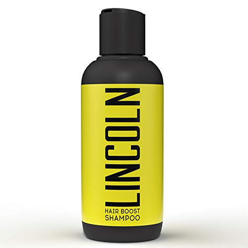 LINCOLN Champu Anticaida Hombres - Champu Hombre Anticaida para Fortalecer el Cabello - Champu Crecimiento Pelo Enriquecido con Cafeína y Aceite de Argán - Champu de Cabello Crecimiento Natural, 250ml