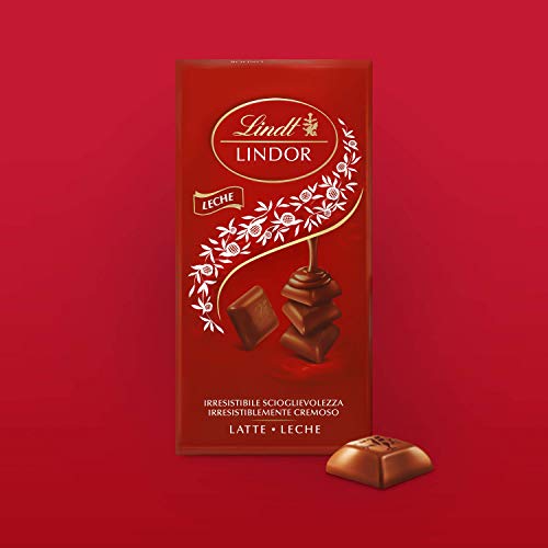 Lindt Lindor Tableta de Chocolate, con Leche, 100g