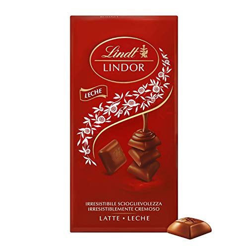 Lindt Lindor Tableta de Chocolate, con Leche, 100g