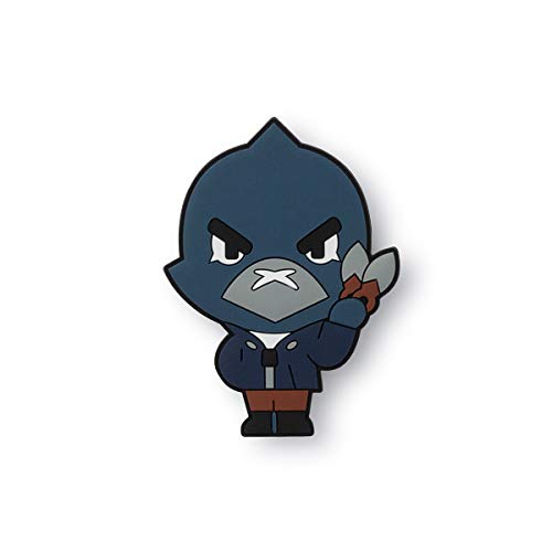 LINE FRIENDS Brawl Stars Personaje Smart Tok Teléfono Titular Accesorios Un tamaño Cuervo