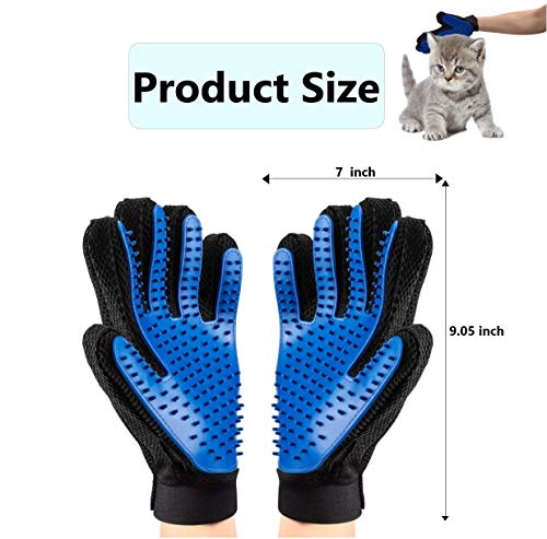 LINKLKBOY 1 Par Guantes Manopla Masaje para Mascotas, Xian JIA [2 Unidades] Silicona True Guantes Manopla Masaje para Perros Mascotas Gatos Masaje Grooming