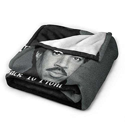 Lionel Richie - Manta para fans de música, manta de franela de forro polar, tamaño Queen, súper suave, acogedora, de lujo, ligera, cómoda para sofá, silla, 50 x 40 pulgadas