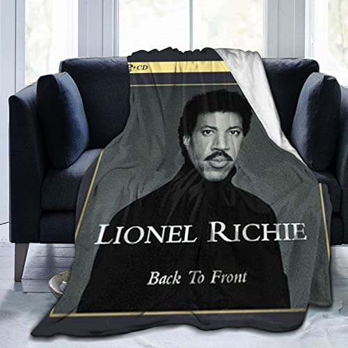 Lionel Richie - Manta para fans de música, manta de franela de forro polar, tamaño Queen, súper suave, acogedora, de lujo, ligera, cómoda para sofá, silla, 50 x 40 pulgadas