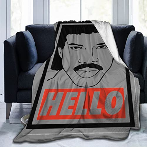 Lionel Richie - Manta para fans de música, manta de franela de forro polar, tamaño Queen, súper suave, acogedora, de lujo, ligera, cómoda para sofá, silla, 50 x 40 pulgadas