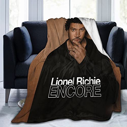 Lionel Richie - Manta para fans de música, manta de franela de forro polar, tamaño Queen, súper suave, acogedora, de lujo, ligera, cómoda para sofá, silla, 60 x 50 pulgadas