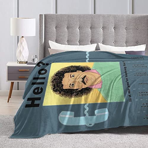 Lionel Richie - Manta para fans de música, manta de franela de forro polar, tamaño Queen, súper suave, acogedora, de lujo, ligera, cómoda para sofá, silla, 50 x 40 pulgadas