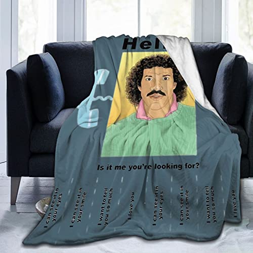 Lionel Richie - Manta para fans de música, manta de franela de forro polar, tamaño Queen, súper suave, acogedora, de lujo, ligera, cómoda para sofá, silla, 50 x 40 pulgadas