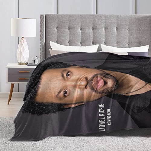 Lionel Richie - Manta para fans de música, manta de franela de forro polar, tamaño Queen, súper suave, acogedora, de lujo, ligera, cómoda para sofá, silla, 50 x 40 pulgadas