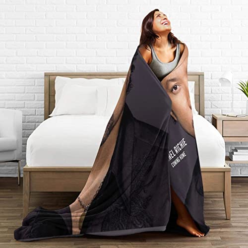 Lionel Richie - Manta para fans de música, manta de franela de forro polar, tamaño Queen, súper suave, acogedora, de lujo, ligera, cómoda para sofá, silla, 50 x 40 pulgadas