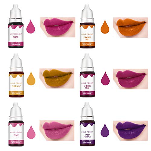 Lip Glaze Materia prima Colorido Líquido Natural Plant Pigment Makeup 12 colores Bricolaje Brillo de labios hecho a mano Brillo de labios de grado alimenticio Colorante pigmento-Set A