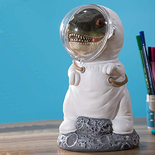 LISAQ Hucha Cocodrilo Astronauta Resina Decoración Huchas Cocodrilo Regalo para niños Hucha