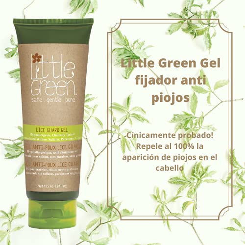 Little Green - Gel fijador/gomina anti piojos 120 ml crea una barrera protectora contra piojos
