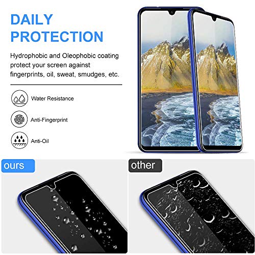 Lixuve Vidrio Templado para Xiaomi Redmi Note 7 Protector de Pantalla, 3 Unidades Cristal Templado Anti-Rasguños, Alta Definicion, Anti-Burbuja